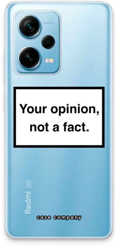 Case Company® - Hoesje geschikt voor Xiaomi Redmi Note 12 Pro Plus hoesje - Your opinion - Soft Cover Telefoonhoesje - Bescherming aan alle Kanten en Schermrand