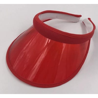 Mode Été Sports de Plein Air Protection Solaire Casquette Unisexe Visière en Plastique Transparent Chapeau Couleur Bonbon Chapeau Pare-Soleil en PVC Chapeau Protection UV Adult (56-58cm) brown