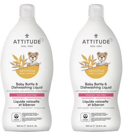 ATTITUDE Sensitive Afwasmiddel Bundel – Geurloos & Veilig voor Baby ECO - duurzaam