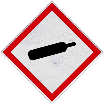 GHS04 gassen onder druk bord | Forex Re materiaal | 30 x 30 cm