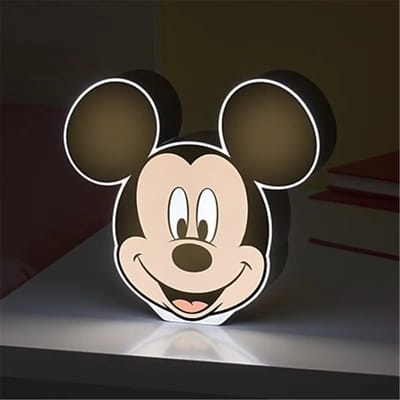 Paladone Disney Mickey Mouse Bureau Lamp - 17 cm, Beige/Wit/Zwart