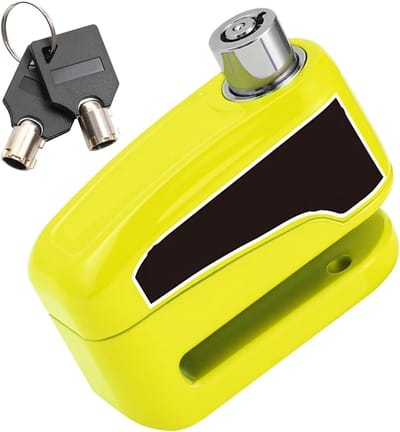 Schijfremslot Motor - Wielslot Beveiliging - Diefstal Voorkomen - Duurzaam Aluminium - 8 cm - Groen