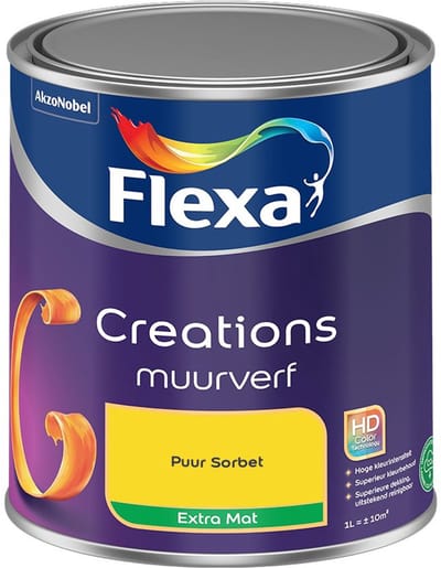 Flexa - Creations Muurverf Extra Mat - Puur Sorbet - Mengverf - 1 L