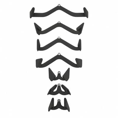 Novari - Lat pull down bar - Krachttraining - Fitness - Krachttraining thuis - Krachttraining accessoires - Set van 7 grepen