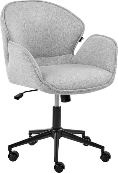 BELMAR - Bureaustoel - Grijs - Polyester