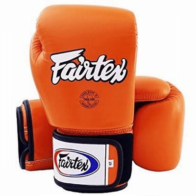 Fairtex BGV16 Bokshandschoenen – Oranje – 16oz Premium Muay Thai & Kickboksen – Echt Leer – Handgemaakt in Thailand