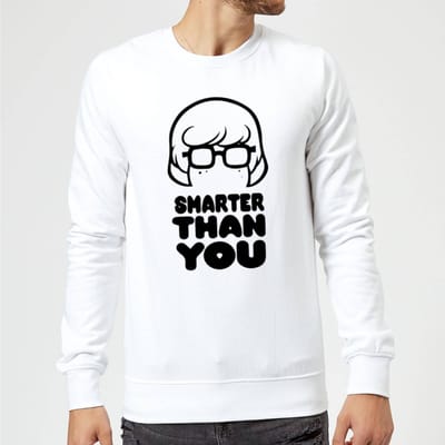 Scooby Doo Smarter Than You Sweatshirt - White - S