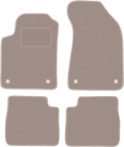 Beige veloursmatten voor: Lancia Delta III hatchback (2008-2014)