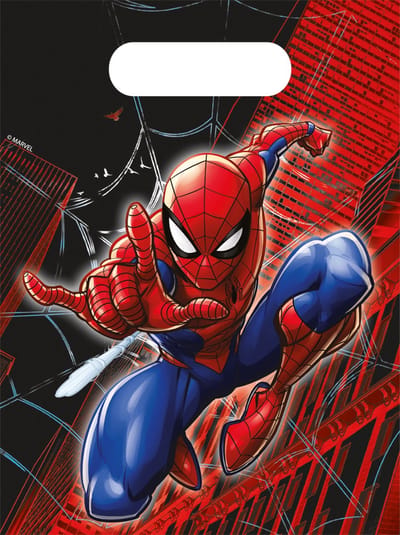 Spider-Man Spiderman World of Web 4 papieren uitdeelzakjes