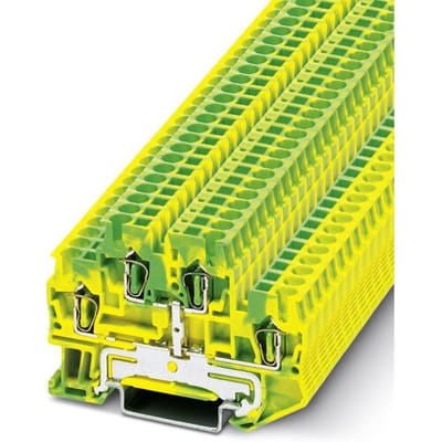 Phoenix Contact 3036026 Doorgangsserieklem 5.2 mm Spanveer Groen, Geel 50 stuk(s)