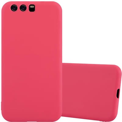 Cadorabo Hoesje geschikt voor Huawei P10 in CANDY ROOD - Beschermhoes gemaakt van flexibel TPU silicone Case Cover