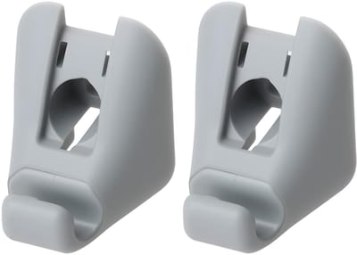 Dailygoods- Zonneklep Clip - 2 Stuks - Kunststof - Compatibel met Pontiac G6/Chevrolet Malibu - Grijze Afwerking - Beveiligt Zonneklep