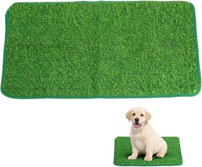 Hondentoilet voor binnen en buiten, 70 x 46 cm, herbruikbaar, wasbaar en antislip, ideaal voor puppy's en kleine honden, perfect voor balkon en tuin