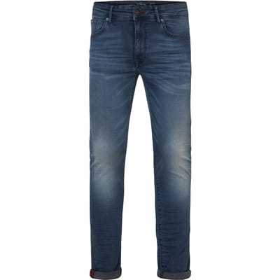 Petrol Industries Heren Jeans Slim Fit Seaham - Spijkerbroek - Essentials Collection - Blauw - Maat W28L30