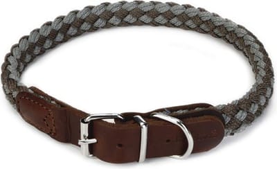 Beeztees Korda - Halsband Hond - Grijs/Lichtgrijs - 53-59 cm