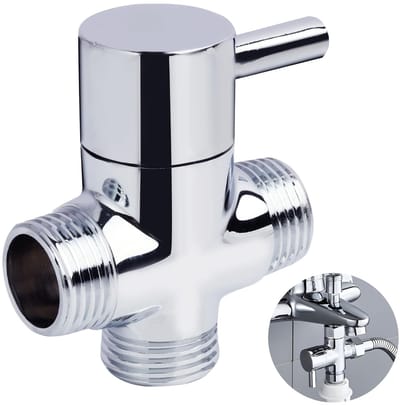 Dailygoods - Massief Messing Doucheomschakelklep 3-Weg T-Adapter