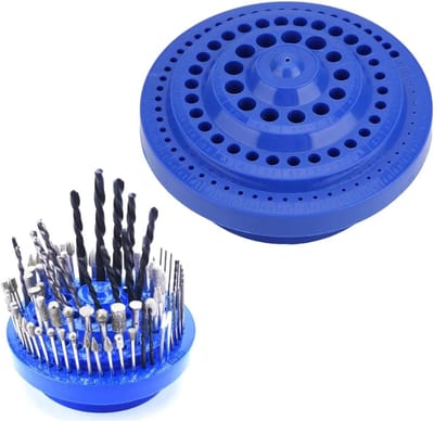 Opbergdoos Boorhouder 1-13 mm Ronde Vorm Kunststof Organizer Harde Plastic - Opbergtas Houder 100 Stuks Gat .