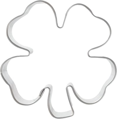 Koekjessnijder Edelstaal Klaver 6 cm - Vormen - Uitsteekvorm - Cookie - Cutter - Uitsteekvormpjes - Koekjes - Bakken