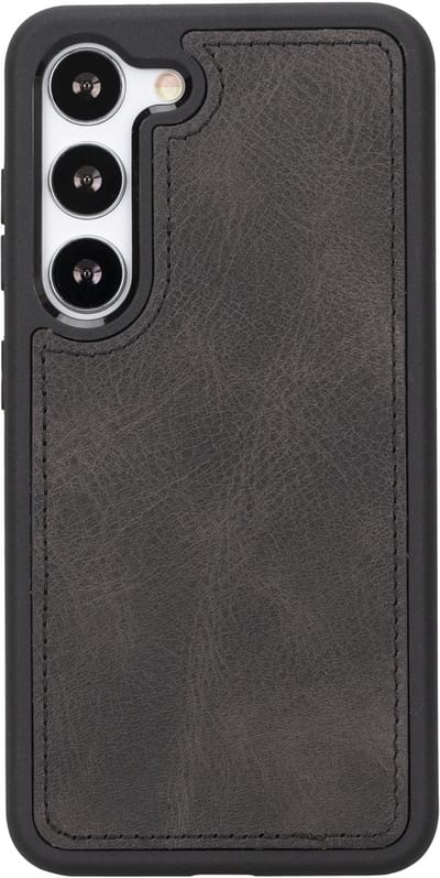 Lykke Samsung Galaxy S23 Back Cover Hoesje| MagSafe Hoesje| Echt Leer| Zwart