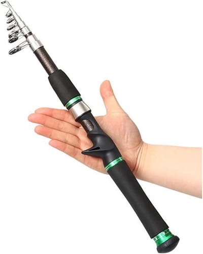 Telescopische Hengel - Reishengel Vishengel - Vissen vanaf locatie - Compact lichtgewicht ontwerp - 1.5 meter - Niet gespecificeerd