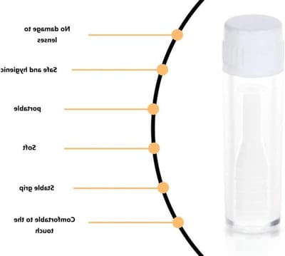 Onf3 - Contactlenzen inzethulp - Nauwkeurige plaatsing - Wit - Hulp