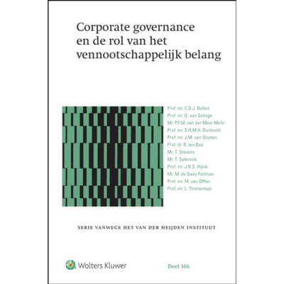 Corporate Governance En De Rol Van Het Vennootschappelijk Belang