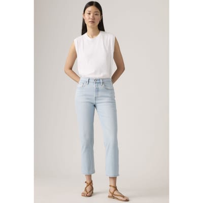 Levi's 501® Crop Jeans Size: W27L30 | Straight Pants Outlet | Dames | Blauw