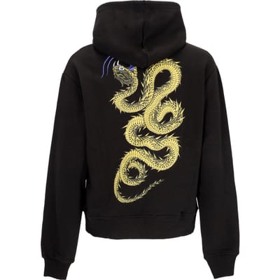 Lichtgewicht herensweatshirt met capuchon Desert Snake Hoodie zwart