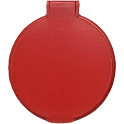 Enkelzijdige Opvouwbare Ronde Spiegel Plastic Draagbare Compacte Cosmetische Zakspiegel Rood rood