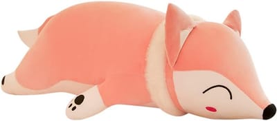 Groot Pluchen Vos Knuffelbeest - Zacht Pluche Kussen voor Kinderen en Volwassenen (50 cm)