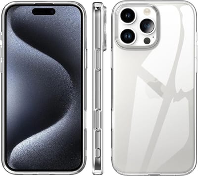 Hoesje geschikt voor iPhone 16 Pro Transparant - Siliconen Hoesje geschikt voor iPhone 16 Pro - Doorzichtig