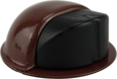 Deurstopper - Vloerbuffer - Deuren Beschermen - Rubberen Buffer - ø 50mm - Bruin