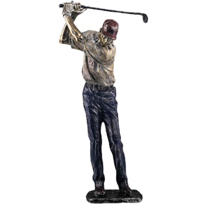 Luxe Karakter Figuur Modern Sport Standbeeld Kunst Figuren Scandinavische Hars Ambachten voor Woonkamer gray