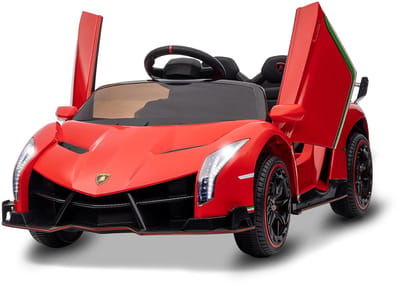 Danky Auto - Elektrische Kinderauto 12V - Rood - 2x35W Motor - Afstandsbediening - 3 Snelheden & LED