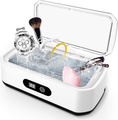 Ultrasoon Reiniger - Schoonmaakapparaat - Voorwerpen Reinigen - 49 kHz Hoge Frequentie - 650 ml Capaciteit - Zwart