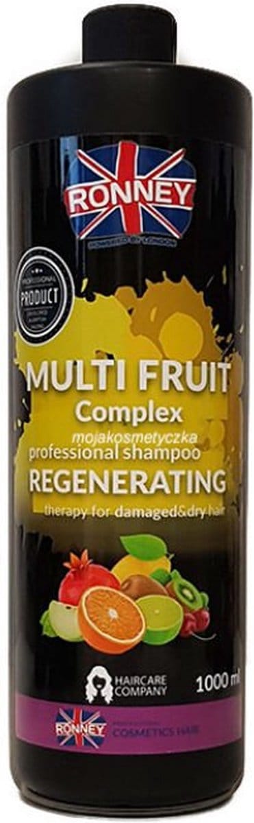 RONNEY Multi Fruit Complex Professional Shampoo Regenerating owocowy regenerujący szampon do włosów zniszczonych 1000ml