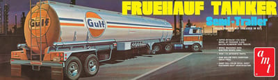 AMT Modelbouwpakket Militaire voertuigen - 1354 Gulf Fruehauf Tanker - Semi Trailer Plastic - 1:25 - Modelbouw