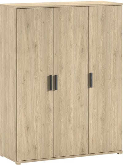 Kledingkast Sammie - 150x59x199cm - 3 Deuren - Eikdecor