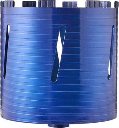 Droge Diamantkernen - Boorset Accessoires - Metselwerk Boren - 10mm Segment Hoogte - 38-127mm - Zilver