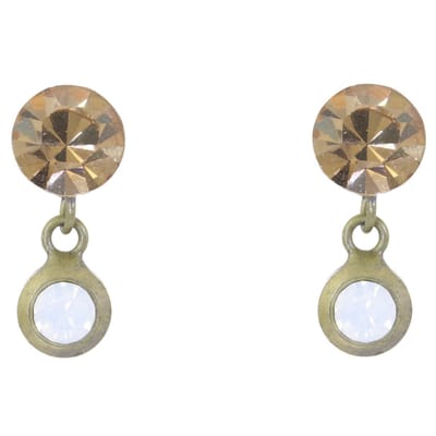 Behave – Oorstekers – Champagne wit – Vintage goudkleur – Elegant detail