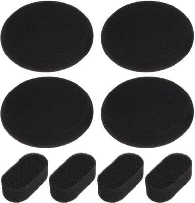 Dailygoods - Oortelefoon Spons Foam Pads - Comfortabele Oorkussens - Zwart - Hoofdband Kussens - Geschikt voor Porta Pro - Zwart