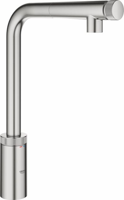 GROHE Minta Smartcontrol Keukenkraan - uittrekbare sproeikop - 140 graden draaibaar - RVS - 31613DC0
