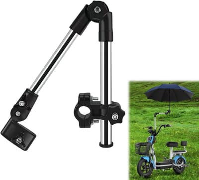 Dailygoods- Parasolhouder 360 Graden Verstelbaar - Universele Parasolhouder - Parapluklem - Geschikt voor Buisdiameter 20-23 mm - Lichtgewicht - Robuust en Duurzaam - Parapluhouder