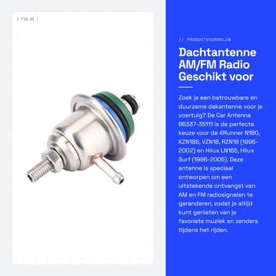Dailygoods- Autoonderdeel - Hoogwaardige Brandstofdrukregelaar - Geschikt voor 3 Serie E36 - E34 - Duurzaam - Verstelbaar 3-5 bar