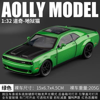 1:32 Dodge Challenger Srt Hellcat Sportauto Legering Metaal Diecast Modelauto Hoge Simulatie Huis Trendy Ornamenten Verzameling Cadeau