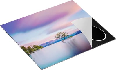 Chefcare Inductie Beschermer Wanaka Boom in het Water bij Zonsopgang - 60x50 cm - Afdekplaat Inductie - Kookplaat Beschermer - Inductie Mat