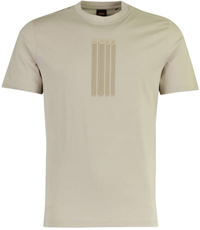 Grijs t-shirt BOSS Orange Te-bass geprint