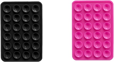 xoxo Wildhearts Telefoonstickers Stick On Me Square Zwart + Fuchsia – geschikt voor alle telefoonhoesjes