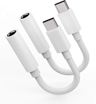 USB C naar 3.5mm Jack Adapter - 2 Pack Hi-Fi Audio Dongle voor Hoofdtelefoon, Compatibel met iPad, Samsung en Google Pixel, Ideaal voor Muziek en Films