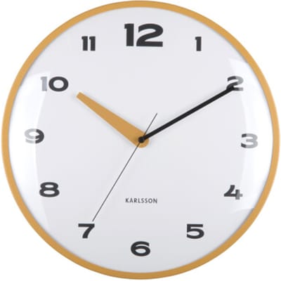 Karlsson wandklok brisk dome oker- Ø40cm